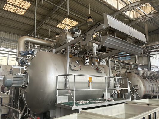 Harga yang bagus Mesin pewarnaan aliran udara suhu tinggi 50HZ dengan pengontrol SETEX747 daring