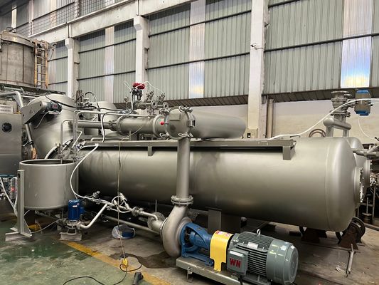 Bom preço. Sistema de controlo automático completo de poupança de energia Máquina de tingimento de dupla transmissão a alta temperatura em linha