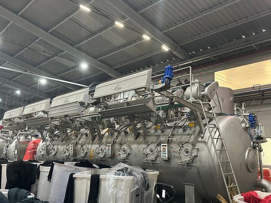 Un buen precio. Máquina de teñido de flujo suave avanzado con sistemas basados en PLC con controlador SETEX797 en línea