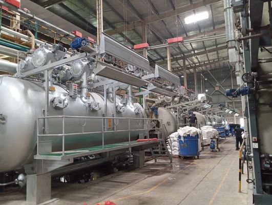 Un buon prezzo. Compatta macchina HTHP per la tintura a flusso d'aria ad alta efficienza con un design che risparmia spazio in linea