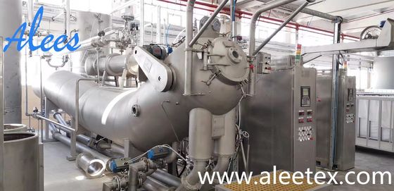 Flooded Nozzle High Speed Woven Fabric Dyeing Machine SUS316L Low Liquor Ration