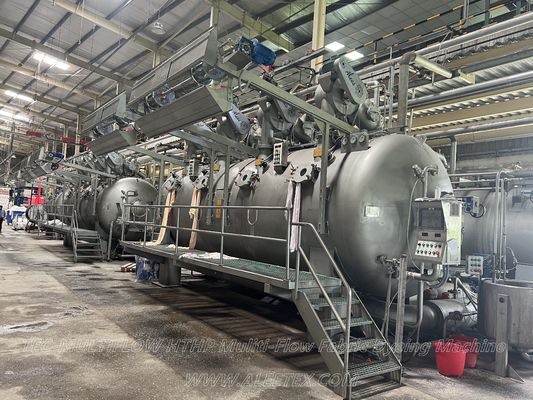 SUS316L Airflow Hthp Dyeing Machine High Temperature Low Liquor Ration